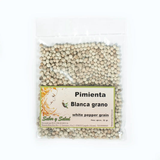 Pimienta blanca grano
